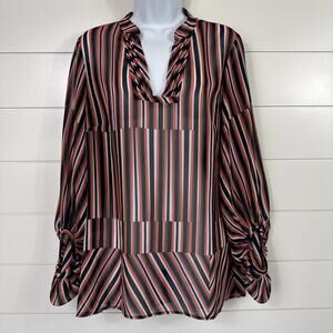 CAbi The Ultimate Blouse Balloon Sleeve #5519 Multicolor Stripe sz S